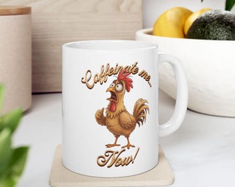 Fun Mug Funny Chicken Coffee Mugs Chicken Meme Farm Mugs Humorous Coffee Mug Funny Adult Humor Mug Farm Animal Mug