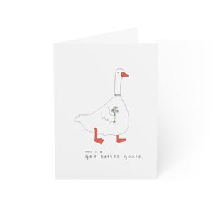 Paquet de cartes de voeux Get Better Goose (paquet de 10 ou 30)
