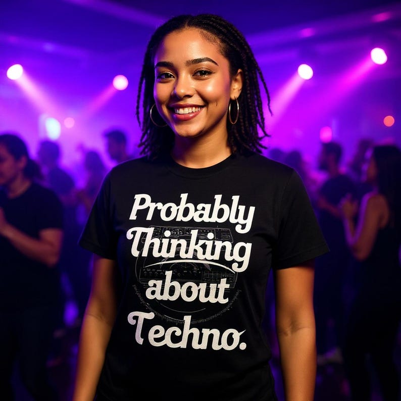 Techno Shirt | Funny EDM Hard Techno House Music Tee | Techno Rave Outfit | DJ Fastival Outfit Melodic Deep House Techno Club Concert Shirt image 3