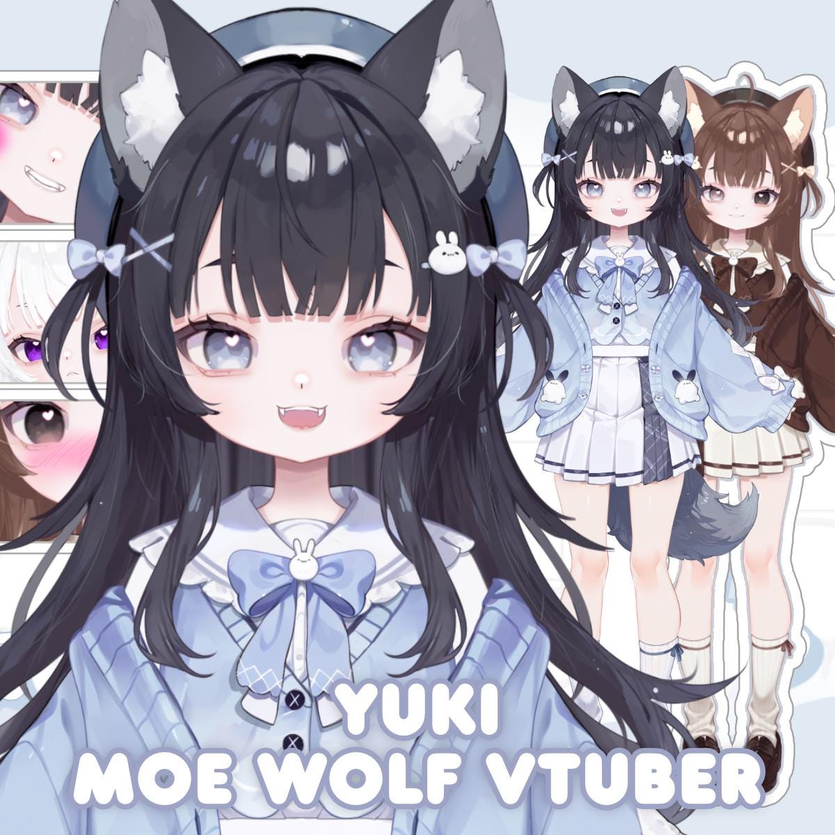 Free for Limited Time! - Yuki the Wolf Vtuber! - Moe Full Body