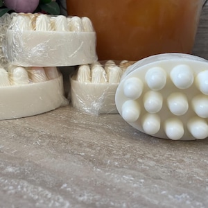 Handmade Goat Milk Soap with Honey: Unscented, Sensitive Skin - Set of 4