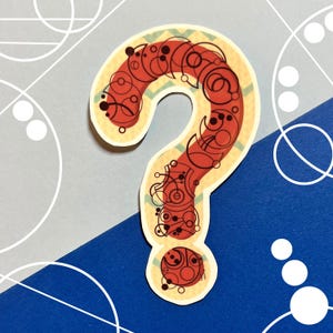 7th Doctor "Anybody Remotely Interesting..." 4" vinyl Gallifreyan sticker