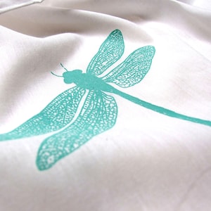 cotton scarf with dancing Dragonflies image 1