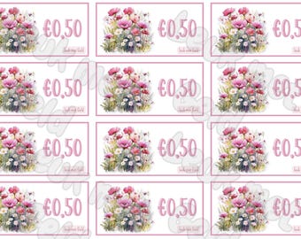 Marcadores de posición Flores silvestres