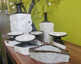 Museum Set of 7 pieces Jitka Forejtova - Keramo Kostelec - Perfect Condition - 1950s