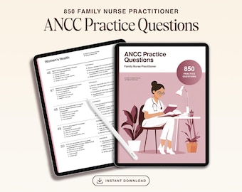 ANCC FNP Exam Prep 2026 – Nurse Practitioner Practice Questions (Digital Download)