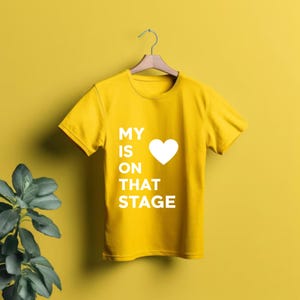 Maglietta Dance Mom Era - Il mio cuore è su quel palco - Felpa con cappuccio per mamma di balletto - Maglietta regalo per il palco della mamma - Maglietta da esibizione per gli amanti della danza