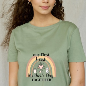 Erster Muttertag zusammen PNG, Erstmalige Mutter Shirt, 2025 Neue Mutter Geschenk, Mom Est 2025 Design, Erstes Jahr Mutter svg