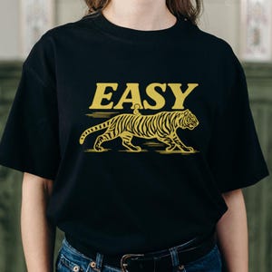 Vintage Tiger Shirt - Einfaches grafisches T-Shirt - Cooles Tier T-Shirt - Retro-Stil T-Shirt - Trendiges Unisex Shirt - Einfaches Tiger Geschenk