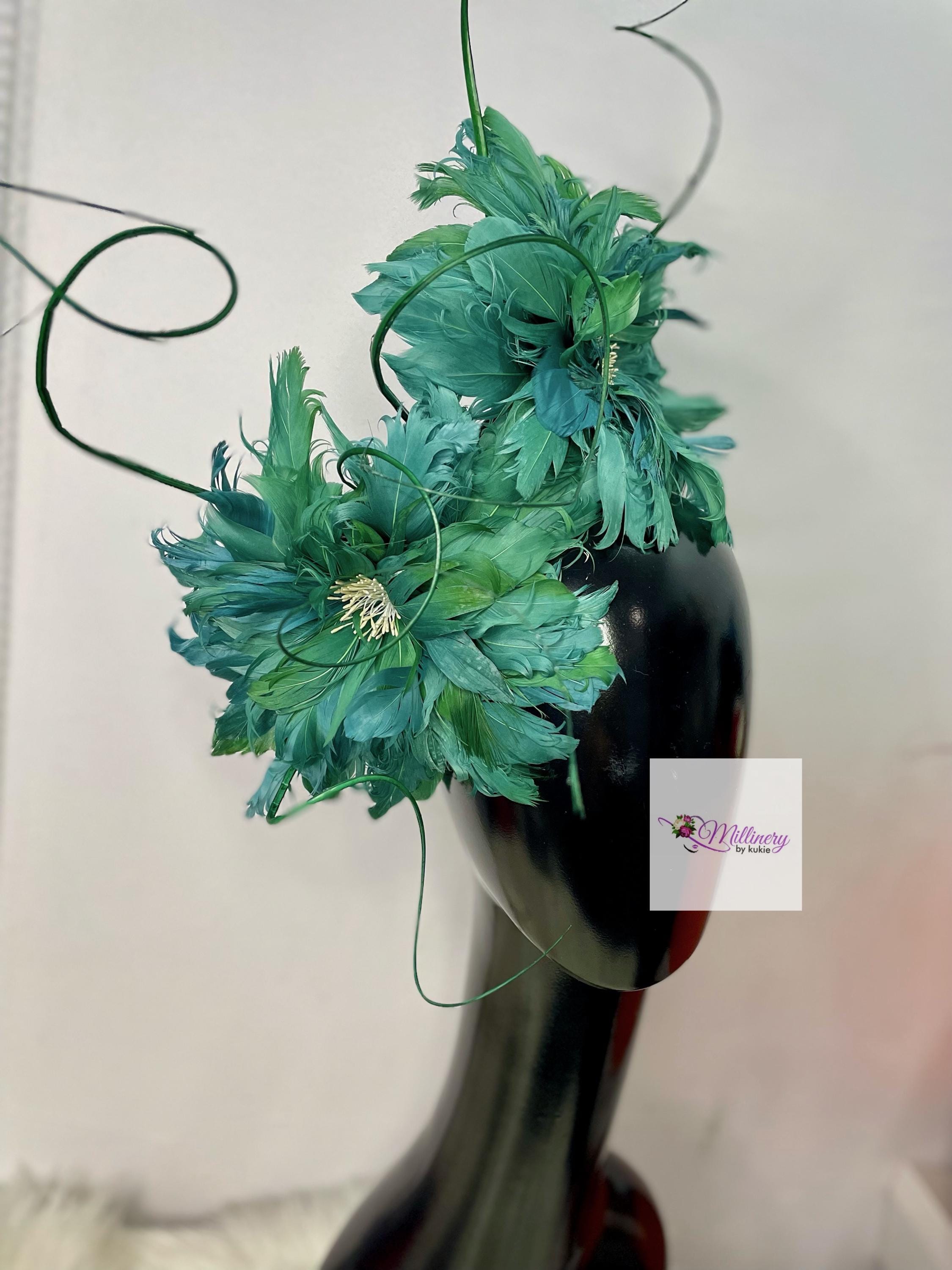 Midnight Bloom Beaded Fascinator Midnight Bloom Fascinator - Etsy main image 3