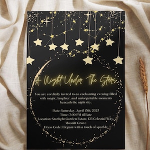 Night Under The Stars Invitation