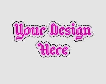 Pegatinas personalizadas sin límite. ¡Para interior y exterior! ¡Opciones grandes, medianas y pequeñas disponibles! (¡Sin límite, todo vale!)