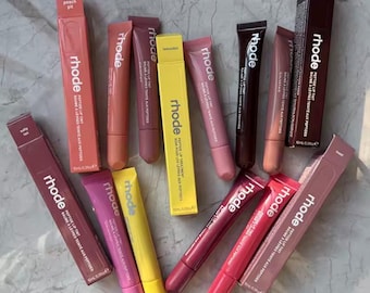 Ribbon Lip Gloss PBJ Lemontini Shade | Pocket Blush Stick Waterproof Non-Fading | Moisturizing Shimmer Lip Liner Set