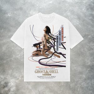 Ghost in the Shell Tee: Y2K Manga Graphic 100% Cotton Shirt