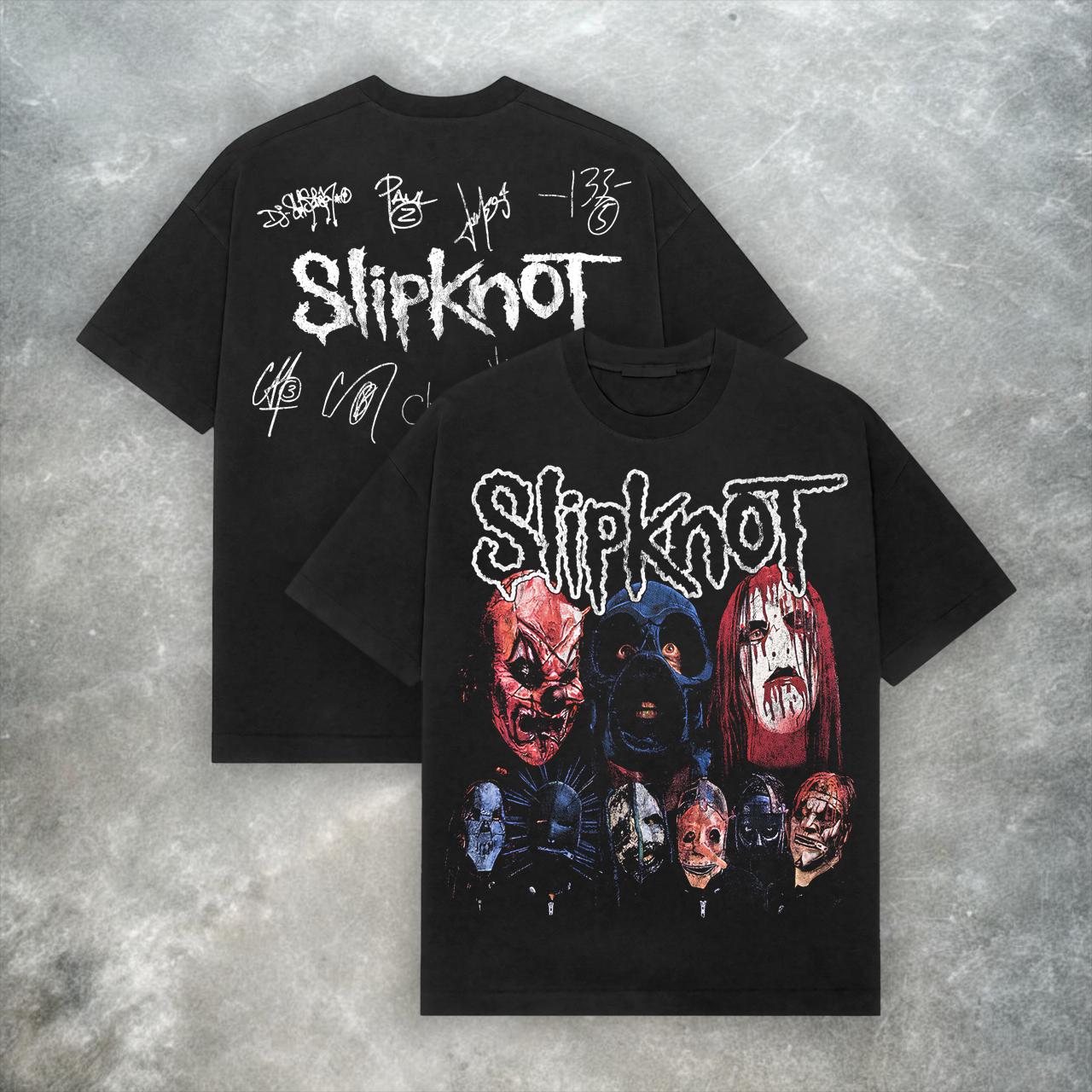 Slipknot T-Shirt Tie Dye Pour Homme Avec Photo De Code à