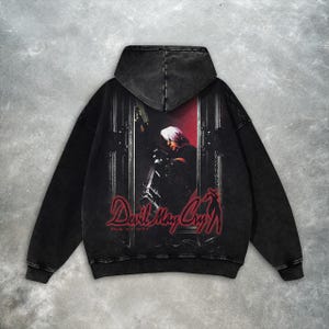Devil May Cry Hoodie: Y2K Vintage Retro Game Oversized 100% Cotton image 2