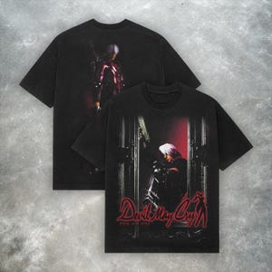 Devil May Cry T-Shirt – Retro Y2K Video Game Tee, Gothic Streetwear