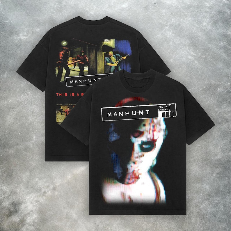 T-shirt Manhunt PS2 : T-shirt vintage jeu d'horreur de l'an 2000 image 1