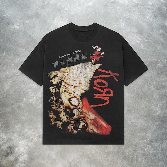 Vintage Korn 'Follow the Leader' Tee – Y2K Nu-Metal, Grunge Streetwear