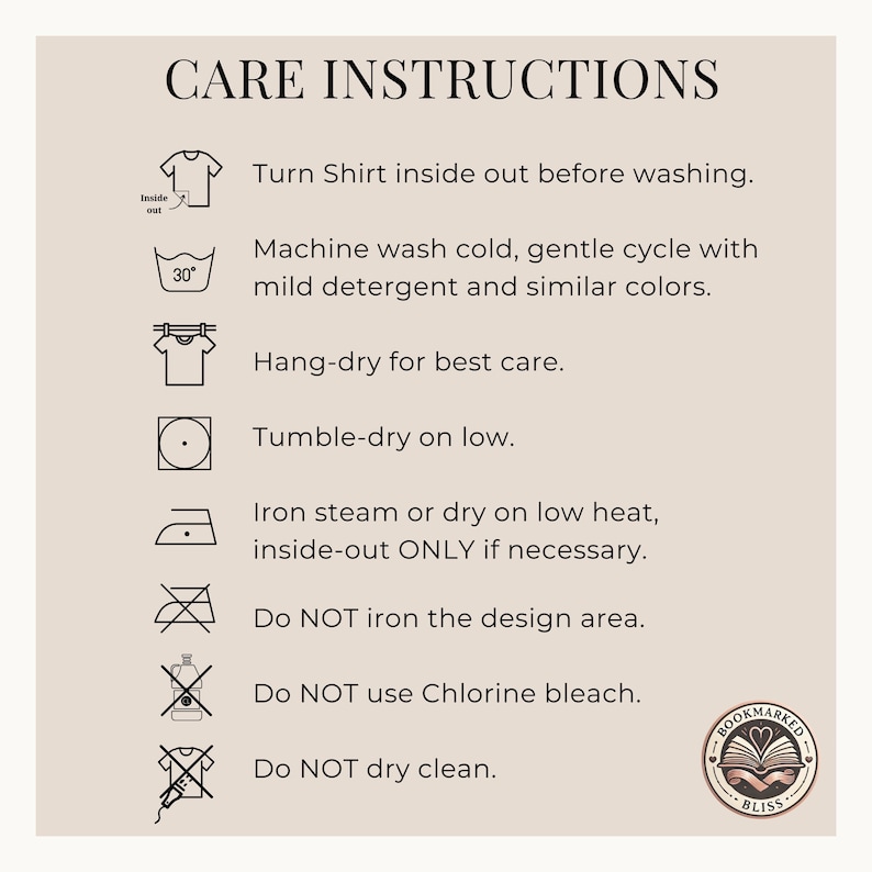 Care instructions for reading shirt patriotic design with liberty and book graphic