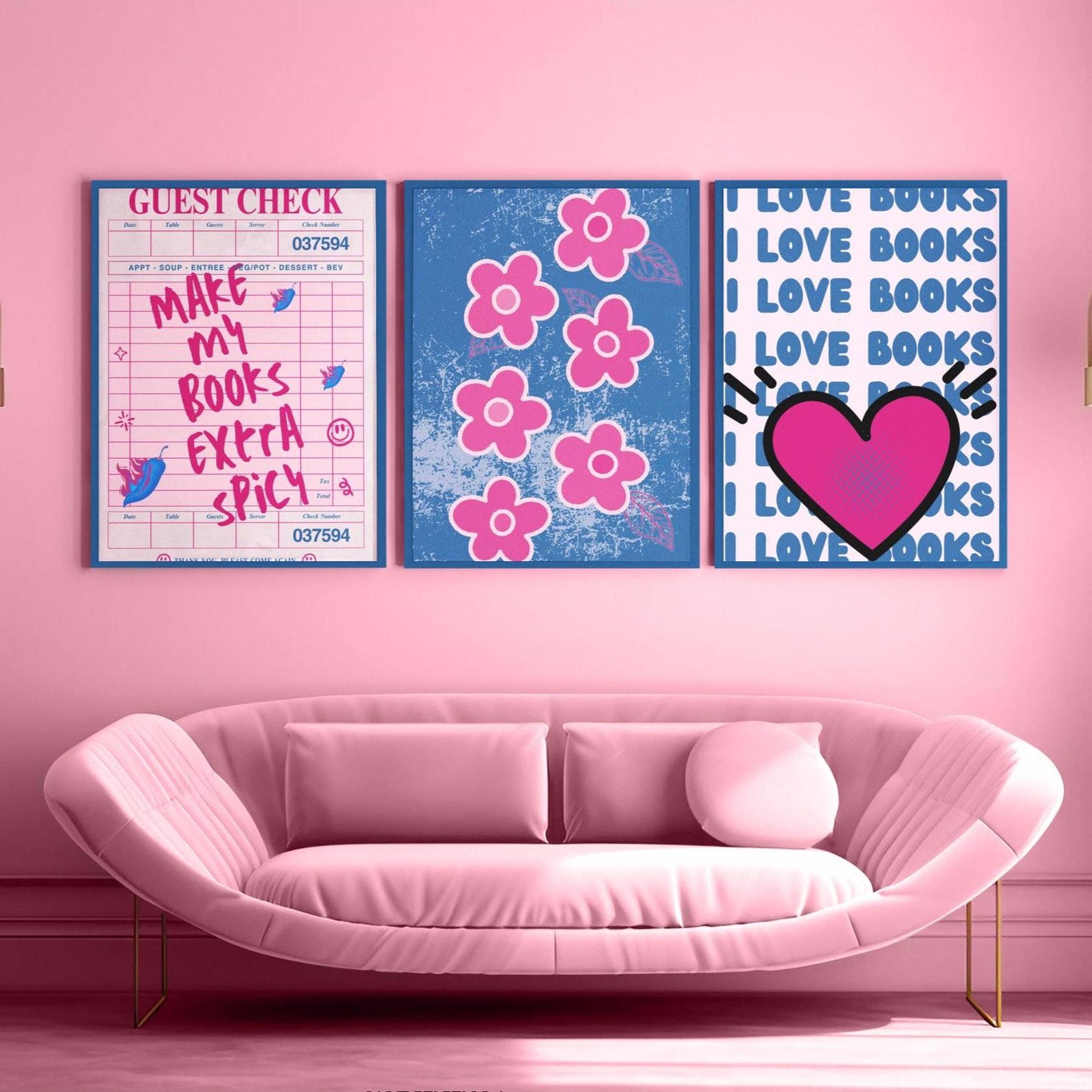 Book Lover Wall Art Bundle | Reading Nook Print | Bookish Eclectic ...
