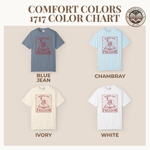 comfort colors tshirt color options for 4th of july reader shirt book lover patriotic graphic tee