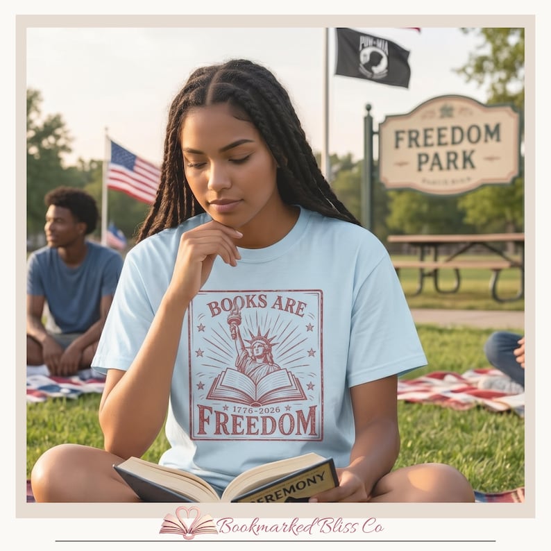 4th of july book lover shirt patriotic reader tee vintage liberty graphic