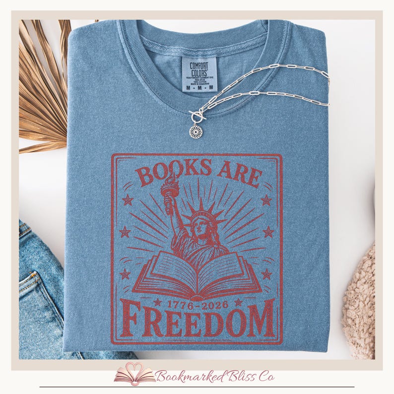 book lover patriotic shirt for fourth of july reader gift idea