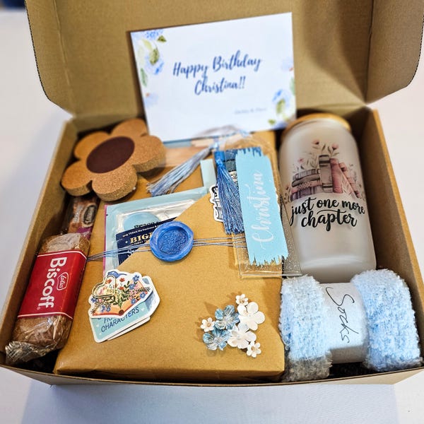 Personalized Blind Date With a Book Box - Surprise Mystery Read, Book Lover Gift