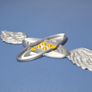US Navy Aviation Electronics Technician AT Rating Badge 3D printed