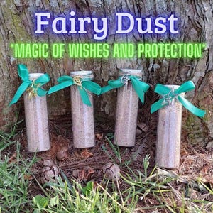 Fairy Dust .Magic Of Whishes and Protection. Fair Dust Enhance Rituales Or Anoit Candles. Green Magic and Wicca