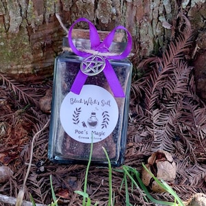 Black Witch Salt / Salt Ritual. Protection Salt. Home Protection. Repels Negative Energy. Banishing. Spiritual Protection. Wicca Black Salt