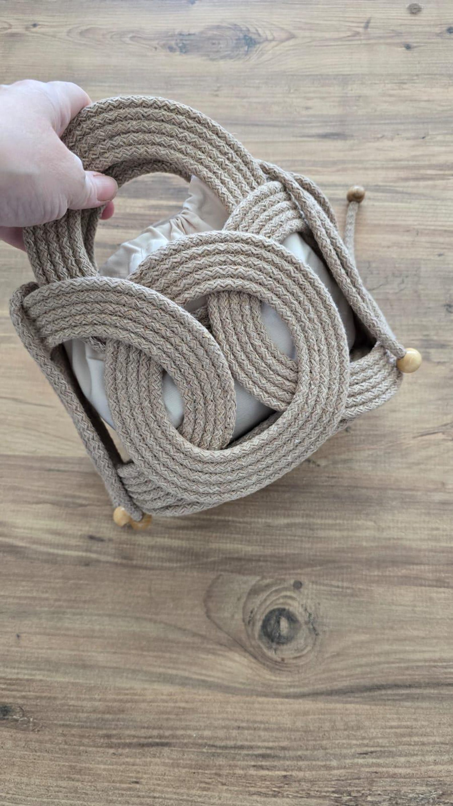 Handmade Woven Knot Rope Bag, Tote , Wholesale - Etsy