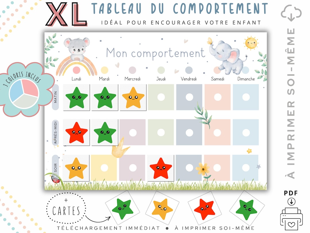 Tableau Comportement Enfant Id al Pour Encourager Les Bonnes Habitudes tableau-comportement-enfant-id-al-pour-encourager-les-bonnes-habitudes