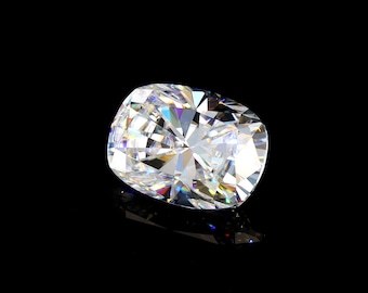 Elongated Cushion Cut Moissanite Certified D VVS1 Loose Gemstone