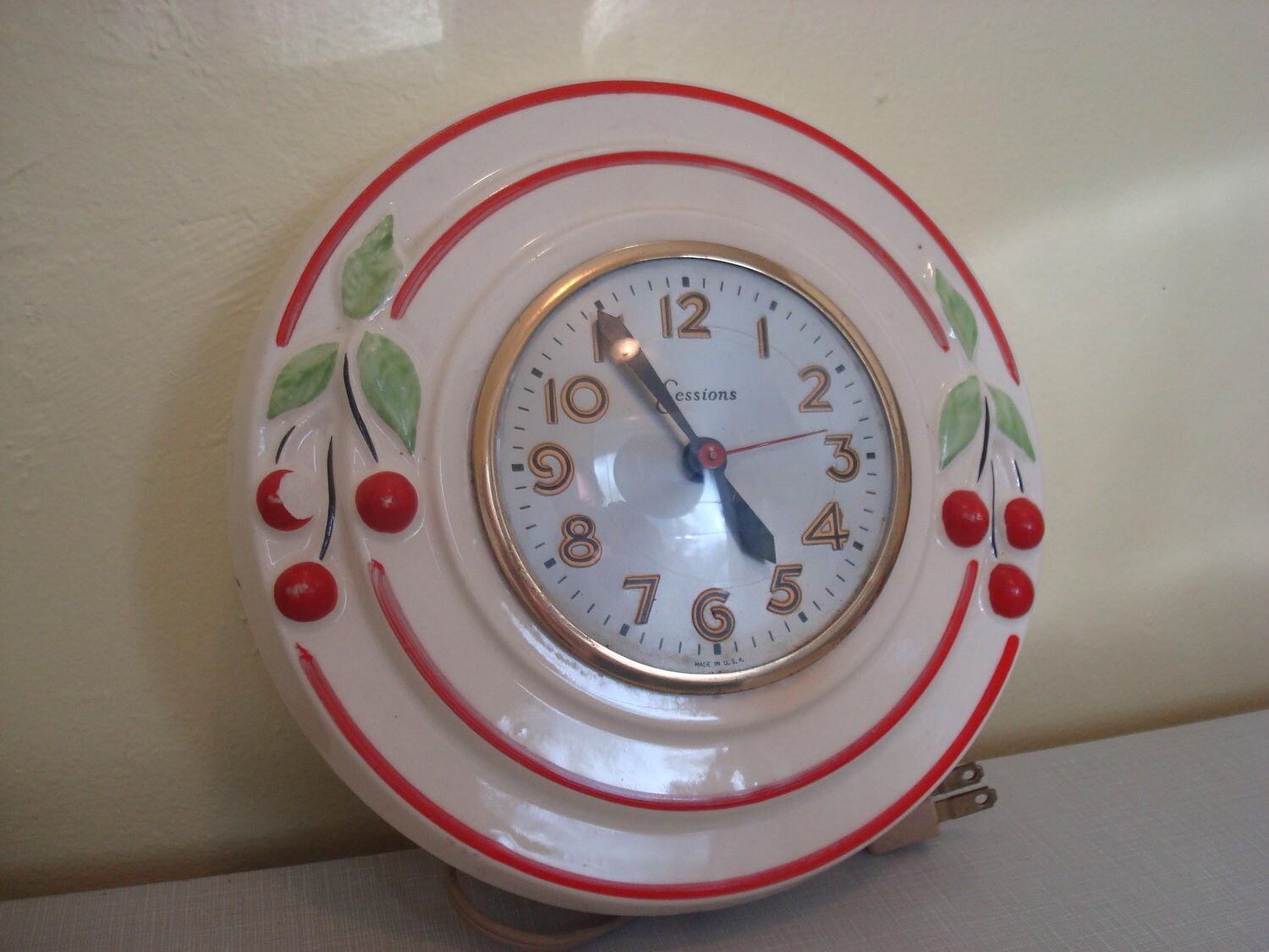 Sale Incredibly 1950's Antique Kitchen Clock with Etsy