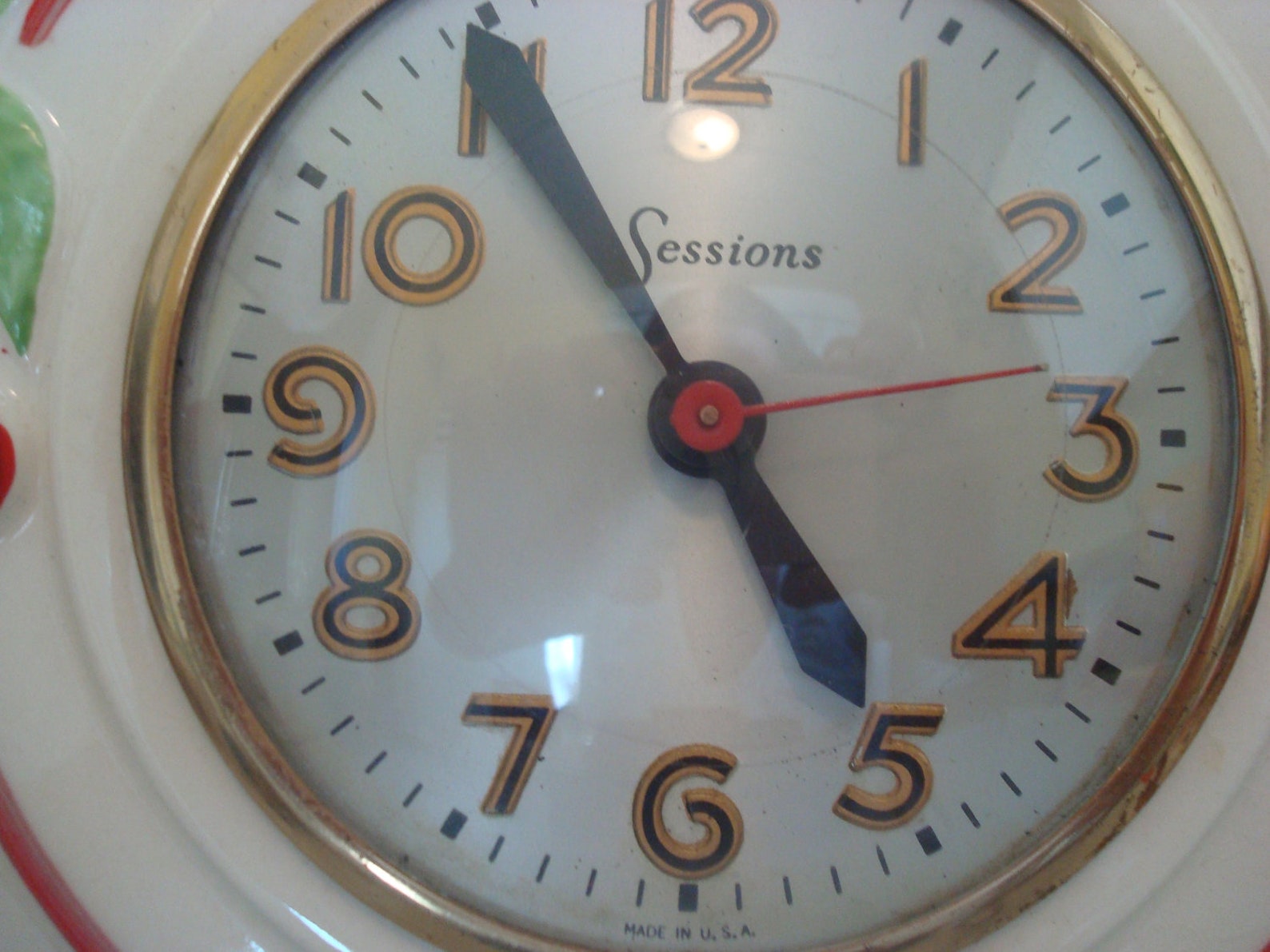 Sale Incredibly 1950's Antique Kitchen Clock with Etsy