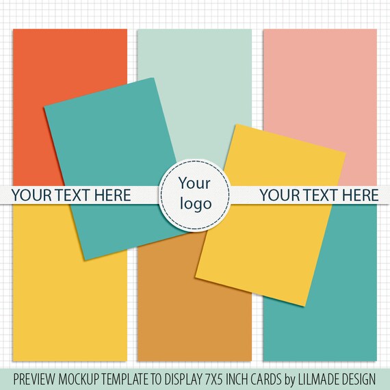 7x5 Inch Card Mockup Template Mockup Template To Display