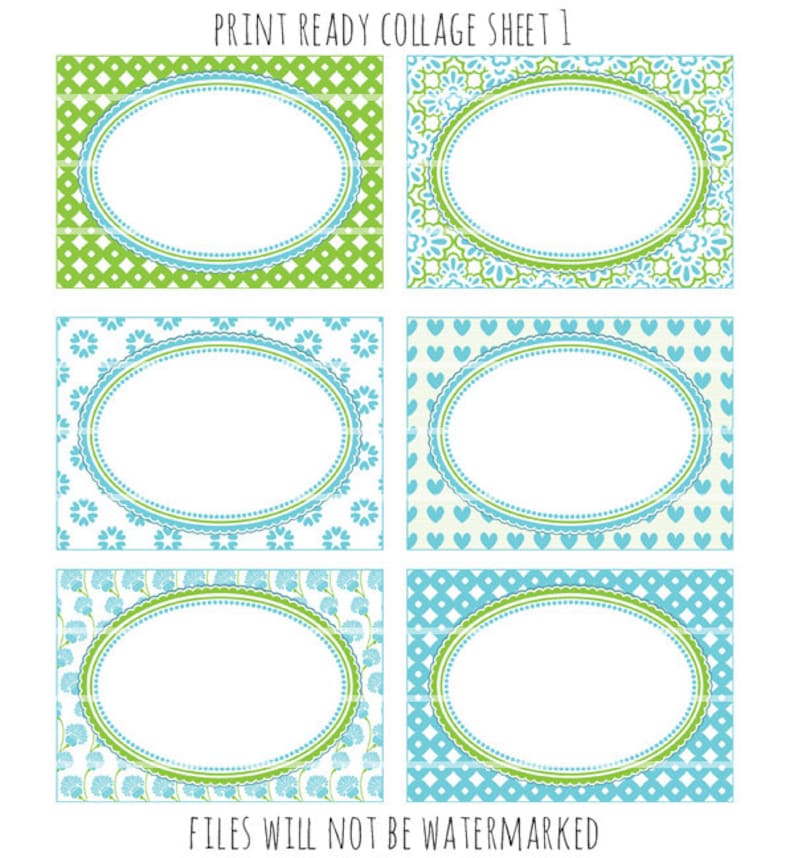 Printable Cards, Printable 3.5 X 2.5 Labels, Candy Buffet Tags