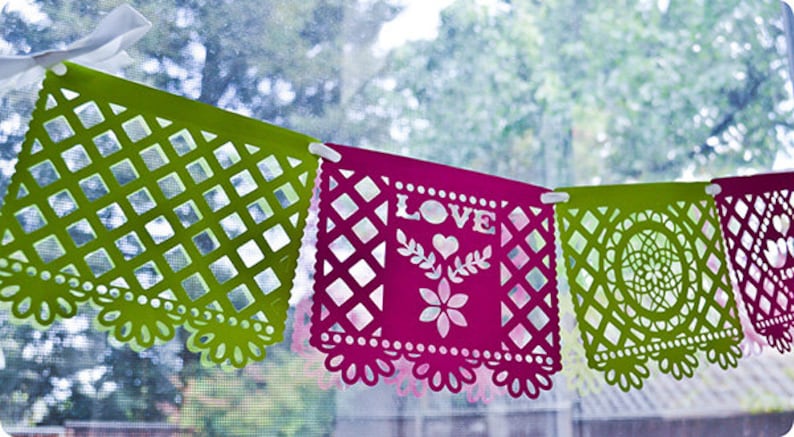 Download Svg cutting files svg wedding banner svg papel picado | Etsy