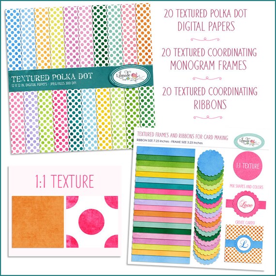Download Clipart And Digital Paper Bundle Digital Frame Digital Ribbon Digital Paper Textured Ribbon Clipart Scrapbook Paper P 160 By Lilmade Designs Catch My Party