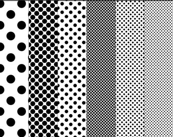 Seamless Polka Dot Pattern Overlays, Photoshop Template (PNG)