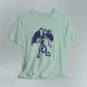 Jersey Devil Cryptid T-Shirt, Mythical Creature Graphic Tee. Unisex Short Sleeve Top, Unique Graphic Shirt for Cryptid Enthusiasts