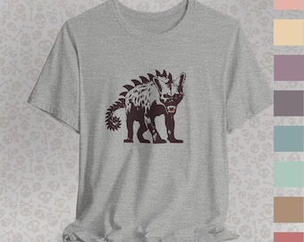 Chupacabra Cryptid T-Shirt, Creepy Mythical Creature Shirt, Unisex Jersey Tee, Horror Monster Graphic Top, Paranormal Cryptid Gift