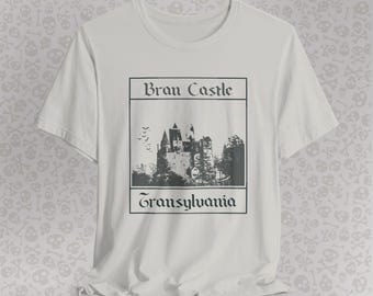 Maglietta Dracula del Castello di Bran: maglietta gotica di Halloween della Transilvania