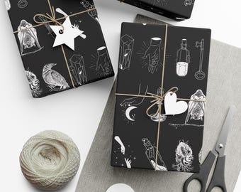 Mystical Gift Wrap: Spooky Witchy Gothic Wrapping Paper