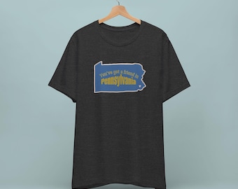 Pennsylvania Tee: maglietta grafica vintage, regalo di amicizia