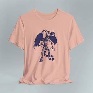 Jersey Devil Cryptid T-Shirt, Mythical Creature Graphic Tee. Unisex Short Sleeve Top, Unique Graphic Shirt for Cryptid Enthusiasts