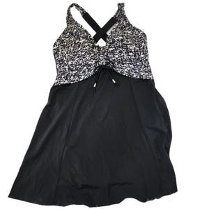 Maxine of Hollywood Vintage one piece crisscross back Swim dress