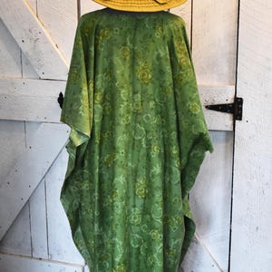 Handmade Upcycled Boho Mumu Dress - One Size Fits Most - Sustainable & Unique Fashion